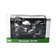 (Zx6R White with Box)1/12 Kawasaki Ninja Z800 Racing Off-Road Motorcycle Model Simulation