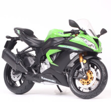 (Zx6R Green Without Box)1/12 Kawasaki Ninja Z800 Racing Off-Road Motorcycle Model Simulation