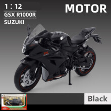 (GSx Black Retail Box)1:12 Suzuki GSX-R1000R Alloy Racing Motorcycle Model Diecast