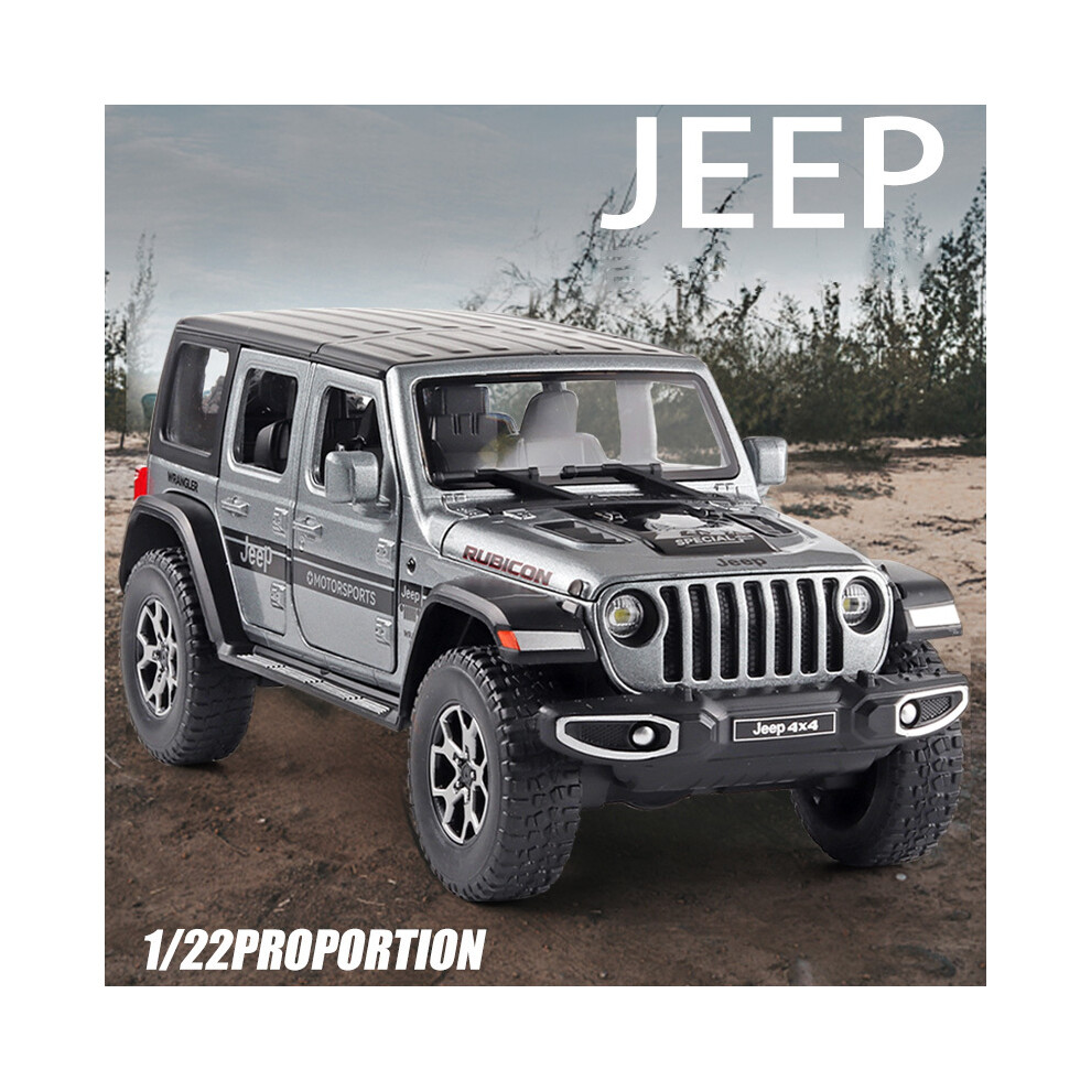 (Yellow)1/22 Jeeps Wrangler Pickup Off-Road Vehicle Alloy Model Car Simulation Audio and Alloy Toy Collection-image-OPC-PH7XFHH-NEW