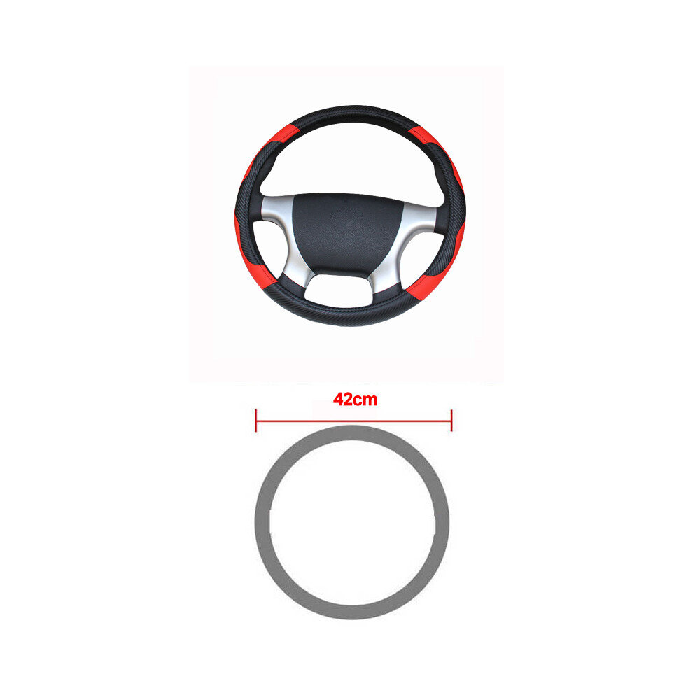 (42Cm) Truck Bus Steering Wheel Cover Diameters 36 38 40 42 45 47 50Cm 7 To Choose 9319708105650