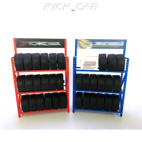 (blue)Rapid Model 1/18 Model Garage Simulation Scene Decoration 3D Printing Repair Tools