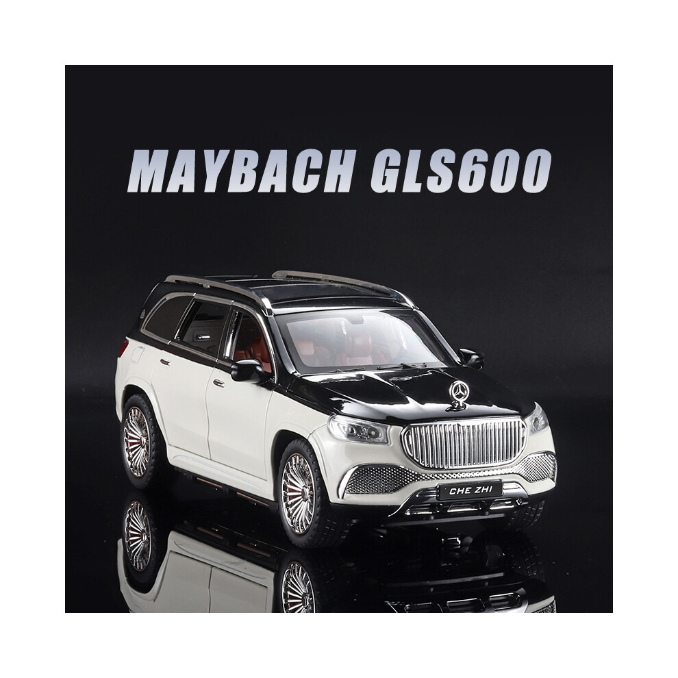 (white box)1:24 Mercedes Maybach GLS600 Alloy Car Model SUV Diecast Car Simulation Sound-image-OPC-PH7XFRP-NEW