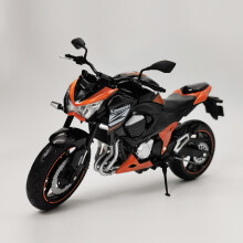 (Z800 Orange Without Box)1/12 Kawasaki Ninja Z800 Alloy Racing Off-Road Motorcycle Model