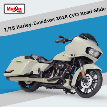(White Foam Box)1:18 Harley 2018 CVO Road Glide Alloy Sports Motorcycle Model Metal