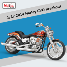 (With Foam Box)1:12 Harley 2014 CVO BREAKOUT Alloy Racing Motorcycle Model Diecasts Metal