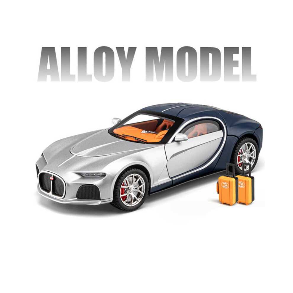 (Blue with Silver)1:24 Atlantic Alloy Sports Car Models Metal Toy Vehicles Car Model Simulation-image-OPC-PH7XGCY-NEW