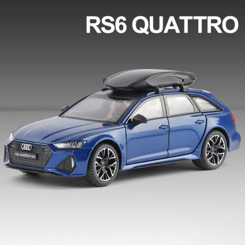 Voiture Jouet Audi RS6 1:32 En Alliage Avec Sons, Lumières Et Portes Ouvrantes - Modèle Collection 2025