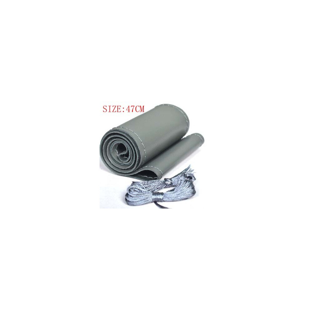 (47Cm )42Cm 45Cm 47Cm 50Cm Car Truck Steering Wheel Cover Truck Bus Diy Grey 9319708108156