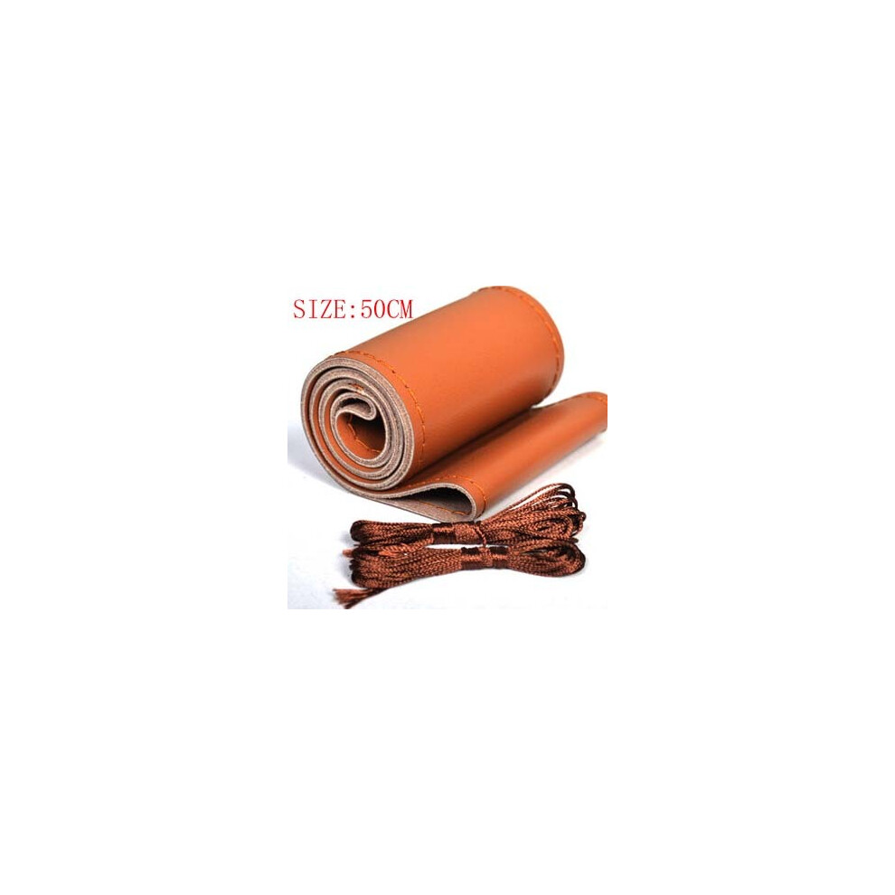 (50Cm )42Cm 45Cm 47Cm 50Cm Car Truck Steering Wheel Cover Truck Bus Diy Brown 9319708108194