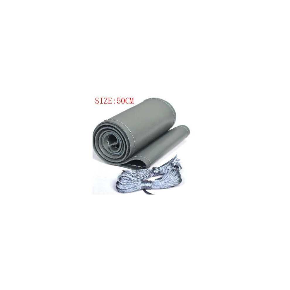 (50Cm )42Cm 45Cm 47Cm 50Cm Car Truck Steering Wheel Cover Truck Bus Diy Gray 9319708108200