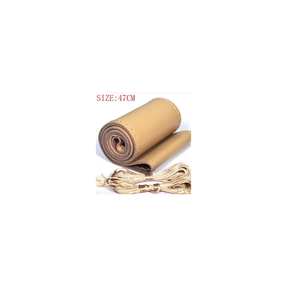 (47Cm )42Cm 45Cm 47Cm 50Cm Car Truck Steering Wheel Cover Truck Bus Diy Handmade Beige 9319708108118