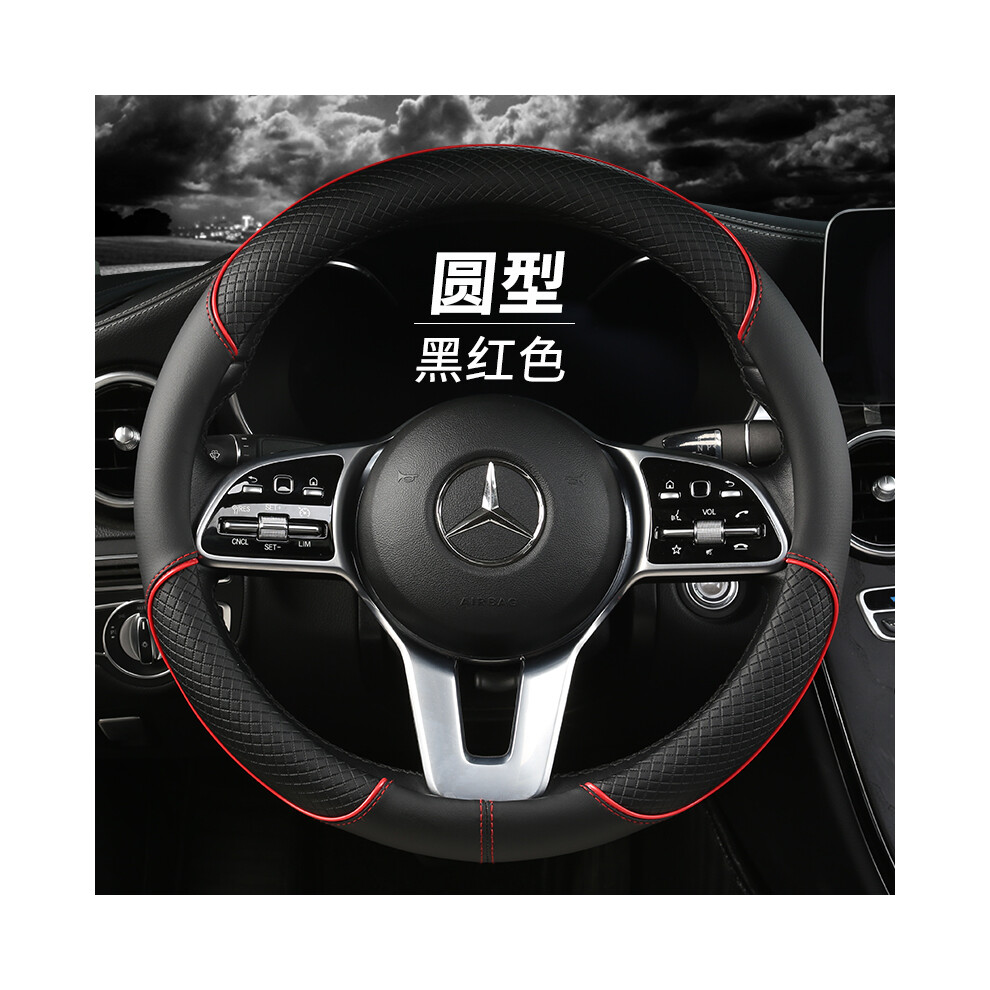 (Eo38cm)Car Steering Wheel Cover 38Cm Pu Leather Vw Sharan Passat Caddy Touran Tiguan Golf Polo Teramont 9319708113037