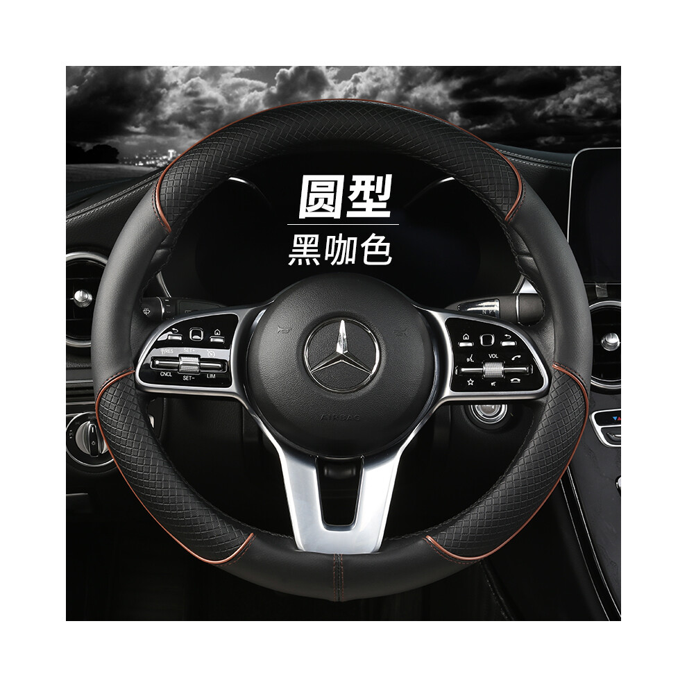 (Co38cm)Car Steering Wheel Cover 38Cm Pu Leather Vw Sharan Passat Caddy Touran Tiguan Golf Polo Teramont 9319708112993