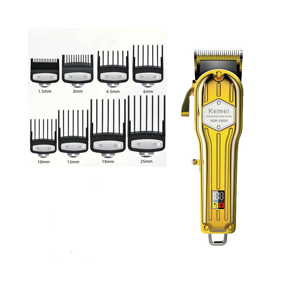 (KM-1984 NO BOX)Professional Fade Hair Clipper Super Cone Electric Trimmer Hair Clipper