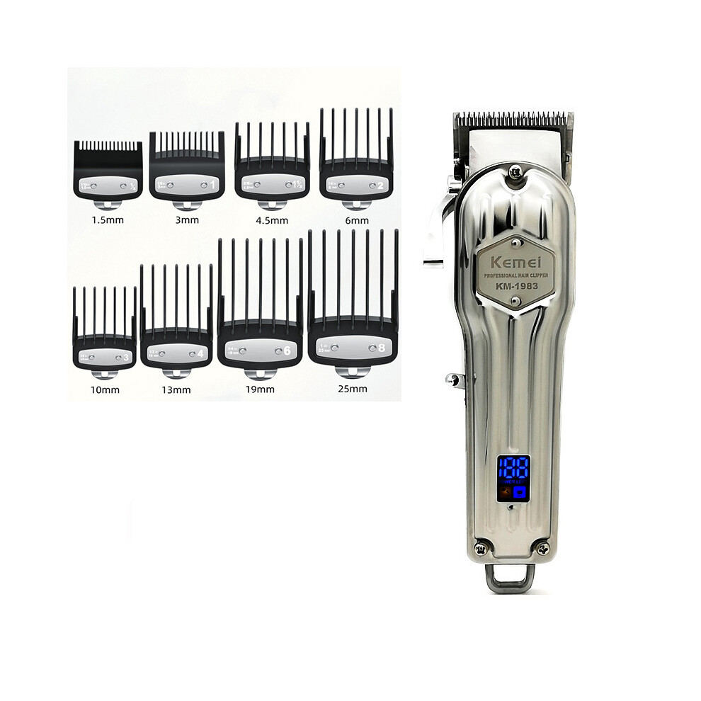 (KM-1983 NO BOX)Professional Fade Hair Clipper Super Cone Electric Trimmer Hair Clipper