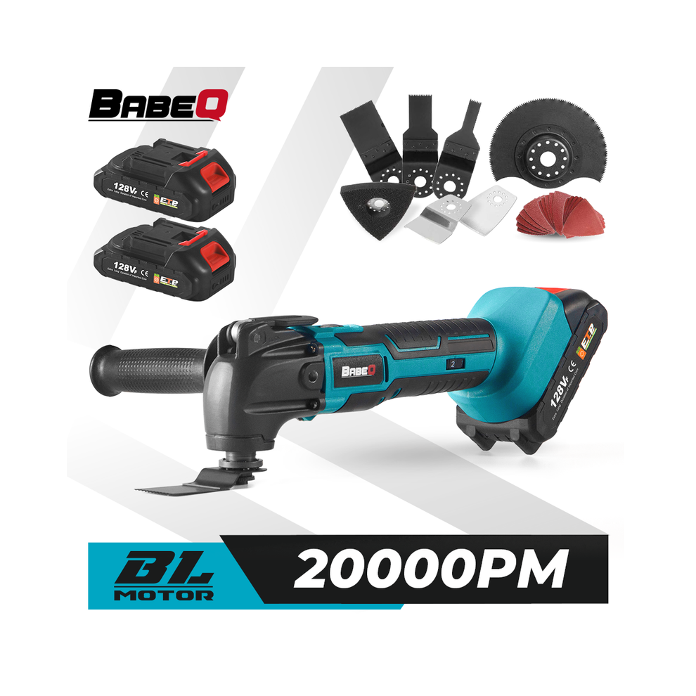 (With Battery) 18V Cordless Vibrating Multi Tool Electric Saw Cutter/Shovel/Cutter Woodworking Tool