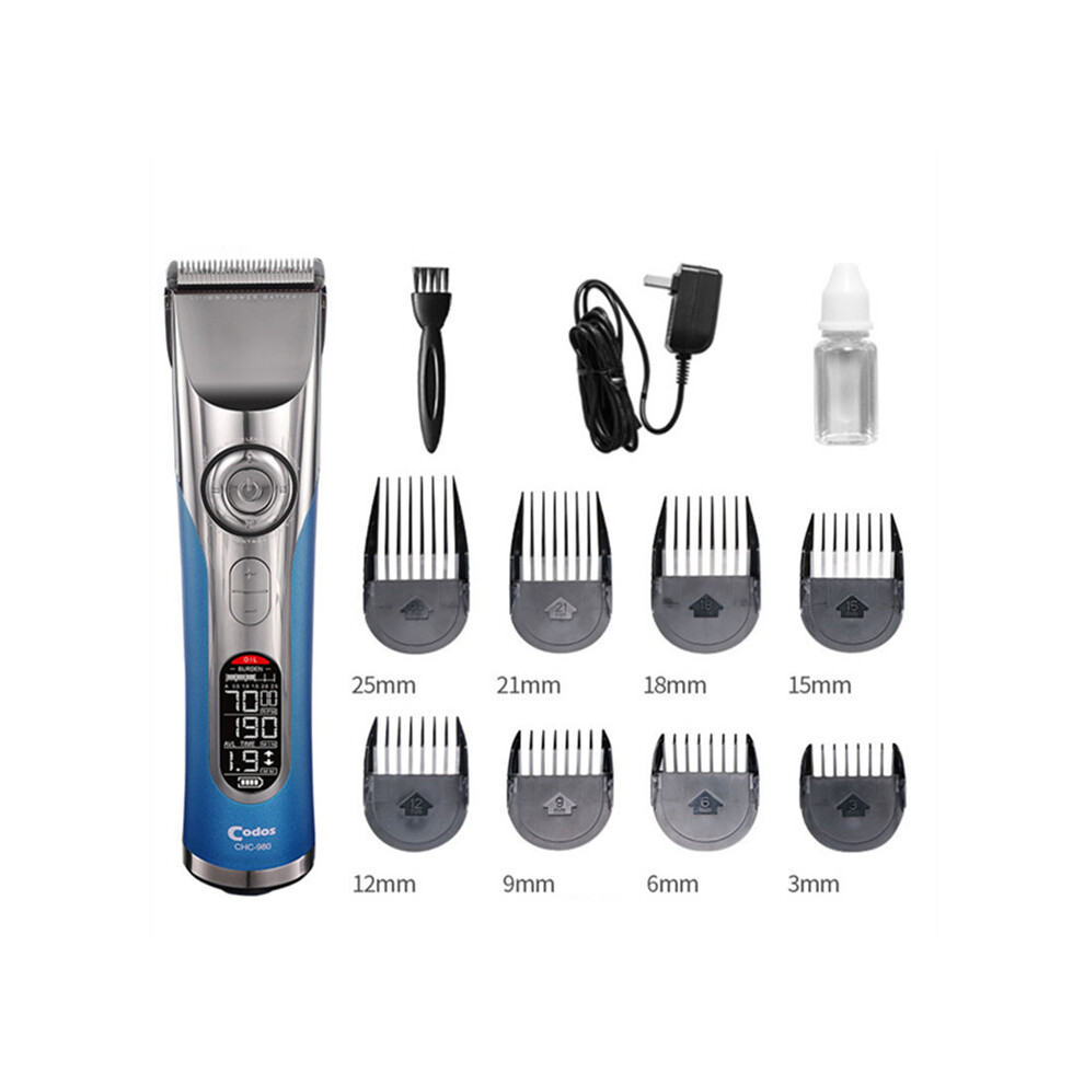 Blue ( Set)Hair Clipper Cutting Hair Cutting Professional Hair Clipper Finishing Machine Barber