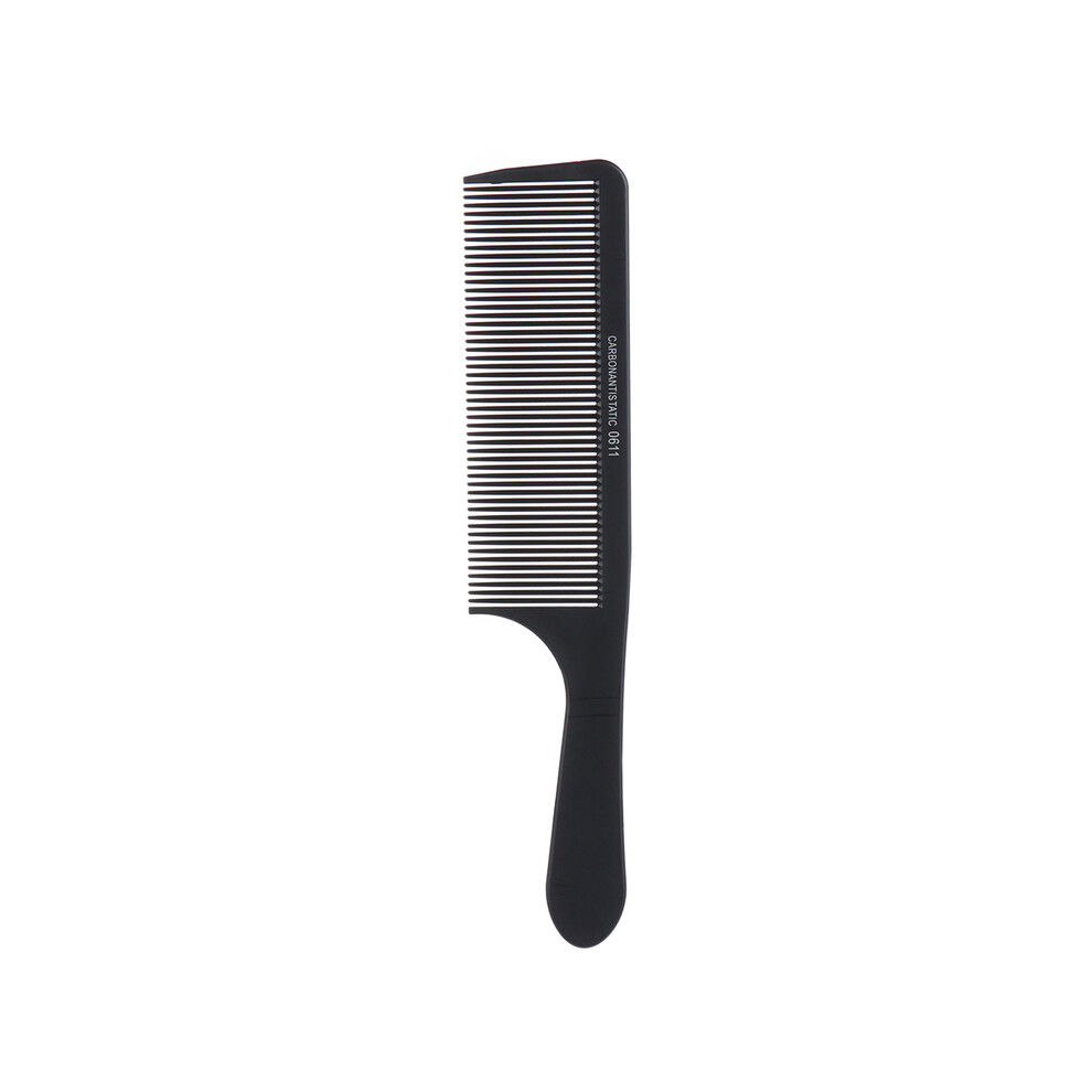 (1 pc) Black antistatic comb Thin plastic comb Barber Professional hair cutting comb Men