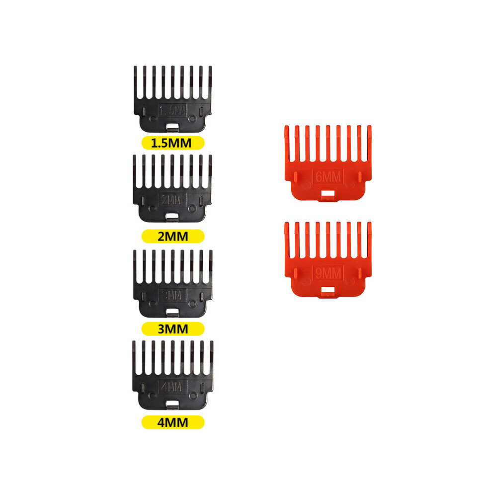 (6 pcs)1Set T9 Hair Clipper Covers Guide Combs Trimmer Cutting Guides Styling Tools Attachment