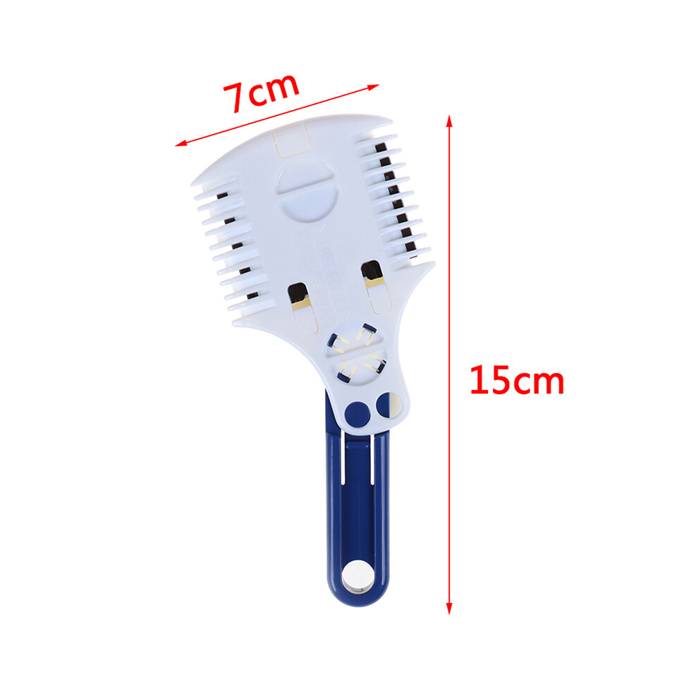 White (White)Hair Clipper Razor Combo Calibration Blade Razor Shaping Hair Cutting Remover