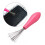 (PINK - 1 pc) New mini hair brush, combs Cleaner embedded tool plastic cleaner, handle 2