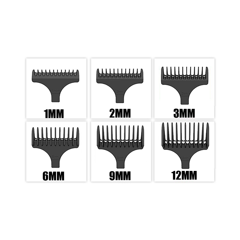(6 pcs) 6 pcs KM-1949/5027 Hair clipper covers Guide combs Trimmer Cutting guides Styling tools