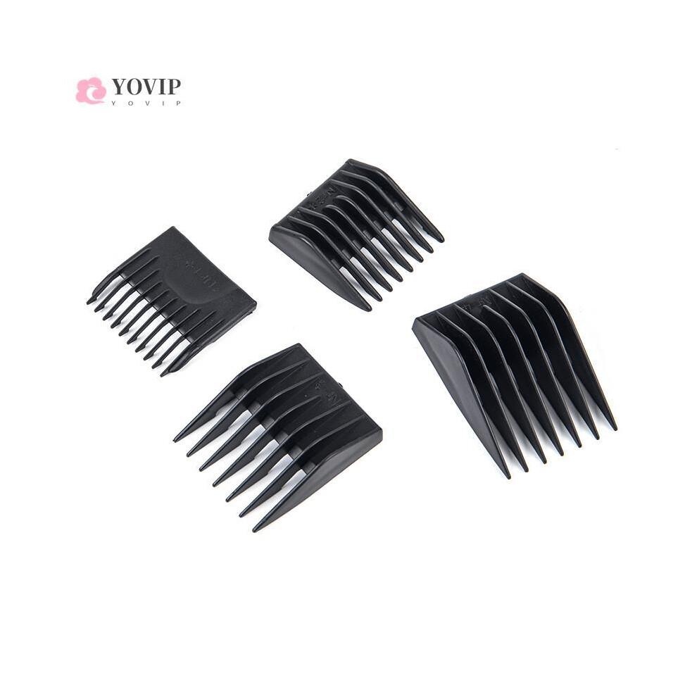 Black 4Pcs Barber Hair Clipper Limit Comb Replacement Comb For Moser 1400 Series Barber Caliper Teeth