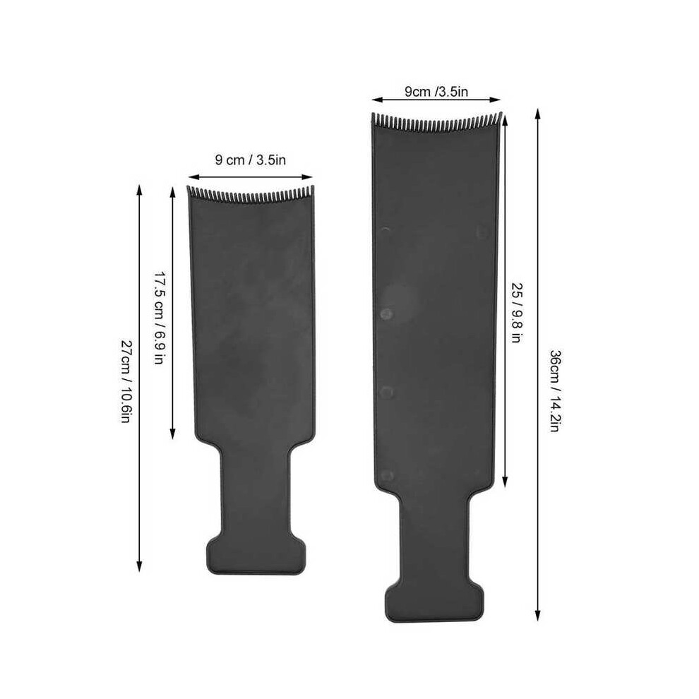 2pcs Professional hair coloring board Hair coloring comb Hair brush Highlighting applicator Hair