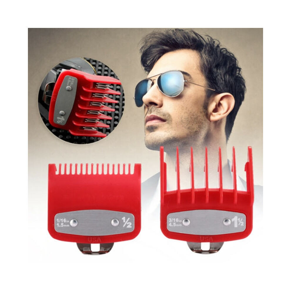 Red (Red) For Wahl Hair Clipper Guide Standard Guards Attached Trimmer Style Parts