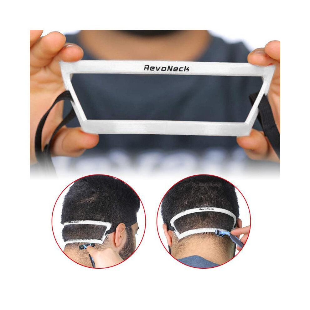 (shown) White neck shape neck back shape trimming ruler Neck hairline guide neckline