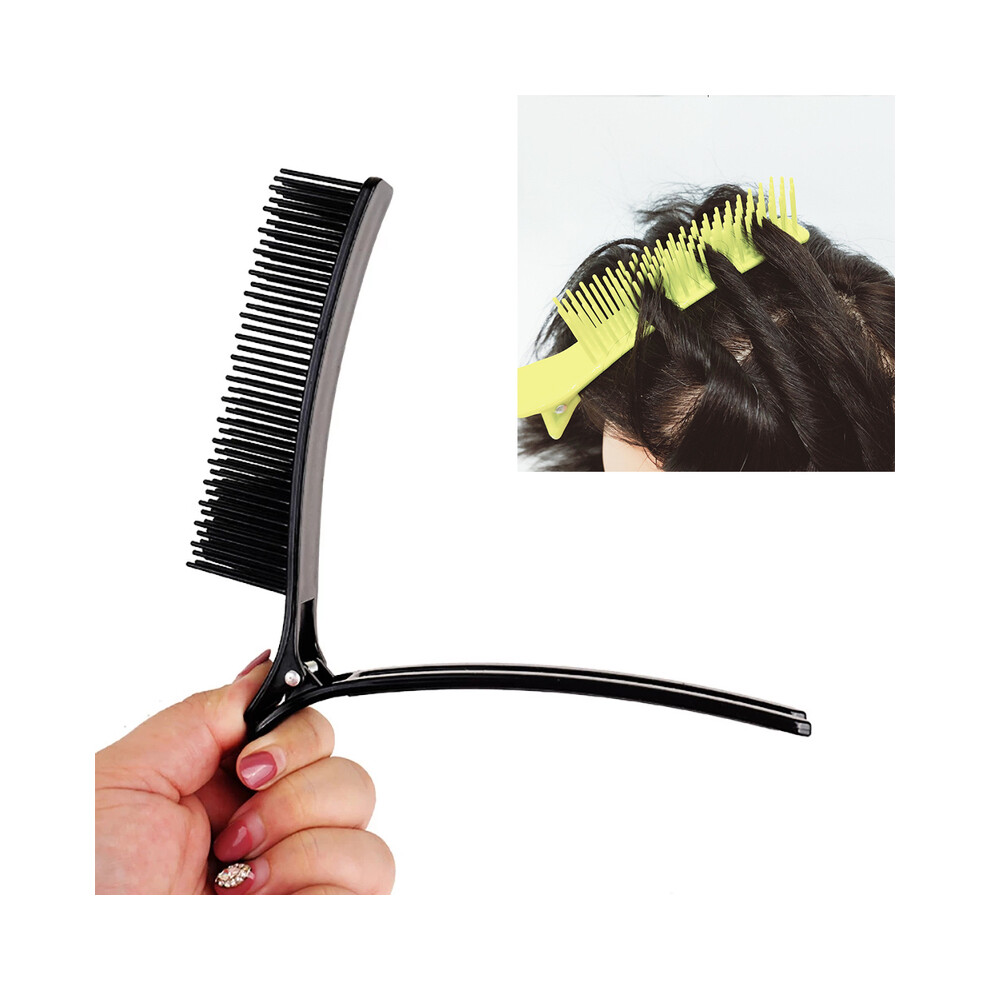 Black (Black) 2Pcs Hairpins And Clips Barber Hairdressing Tool Haircut Salon Dyeing Styling