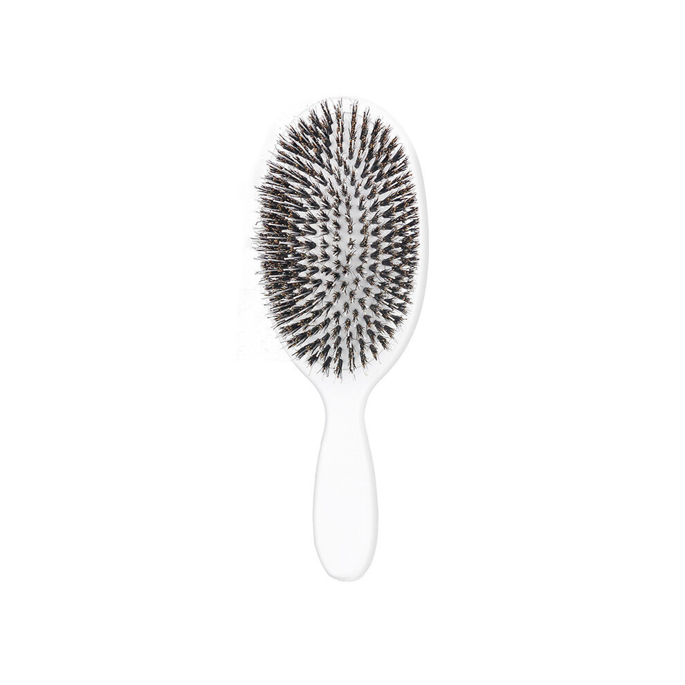 White (White)Boar Bristles Hair Brush Beauty Hairdresser Massage Comb Salon Hair Salon Styling Tools