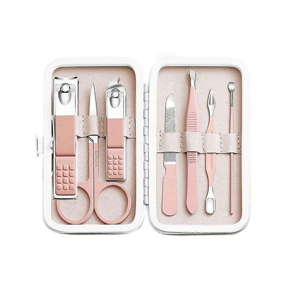 Manicure Set Men Women Nail Clipper Set 8in1 Stainless Steel Toe Finger Nail Clipper Personal Care Tools