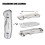 (Silver)S502 Phantasy Folding Knife Survival Pocket Tool with Replaceable Knife Blade 3