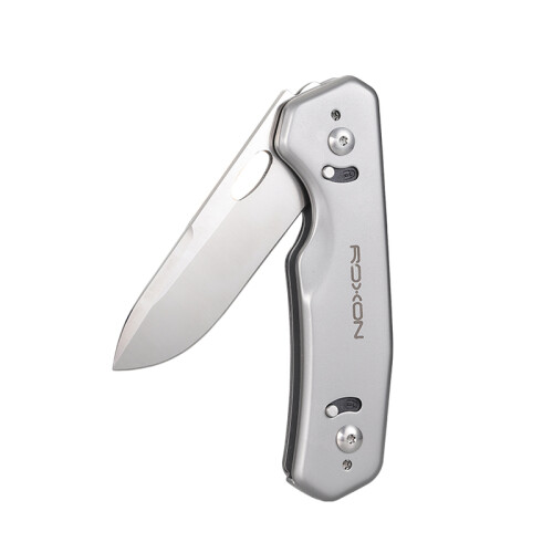(Silver)S502 Phantasy Folding Knife Survival Pocket Tool with Replaceable Knife Blade 1