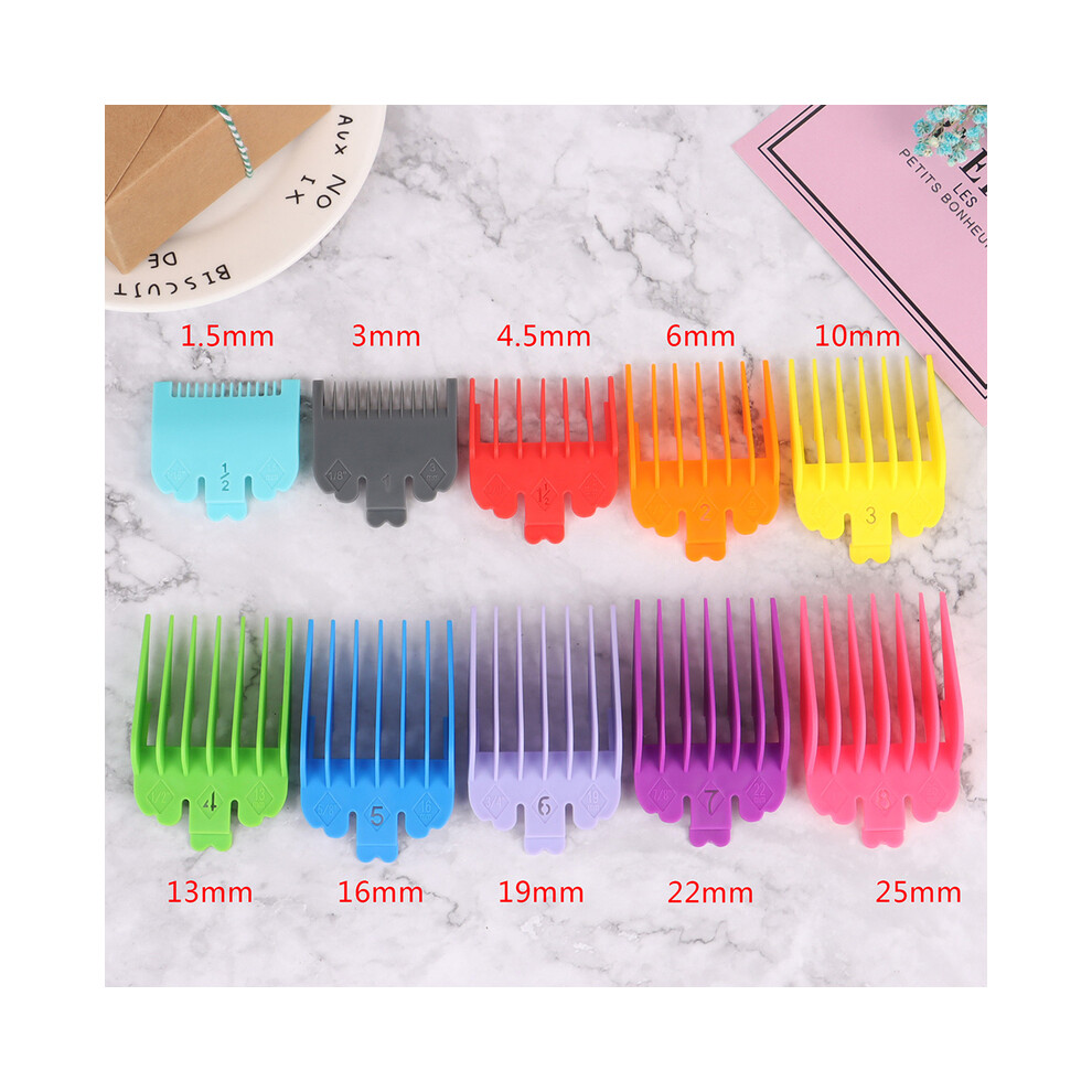 10 pcs Wahl Haircut Electric Push Clipper controls Limit Comb Trimmer replacement blades for hair salons