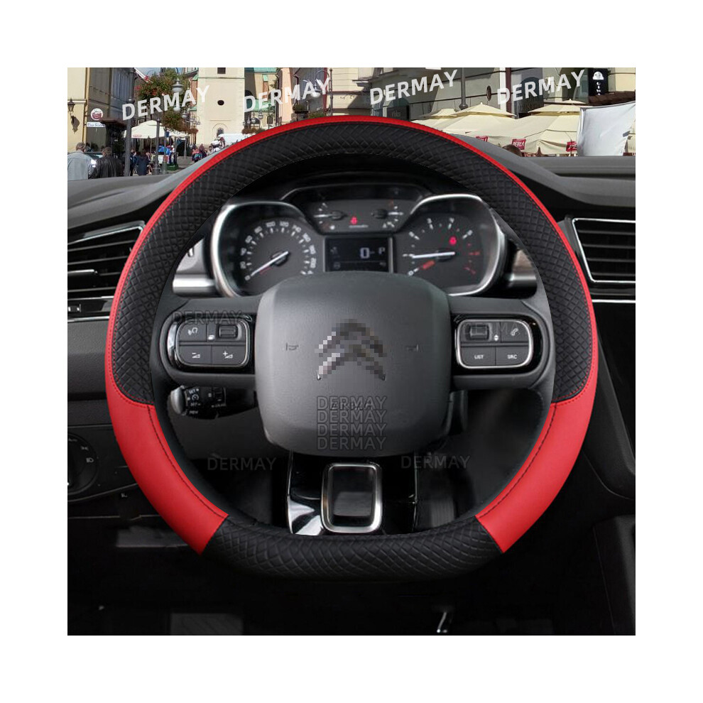 (D Shape ) For Citroen C3/C3 Picasso Aircross Lumiere Pluriel Ds3 Ds5 9Colors Car Steering Wheel Red 9319708118575