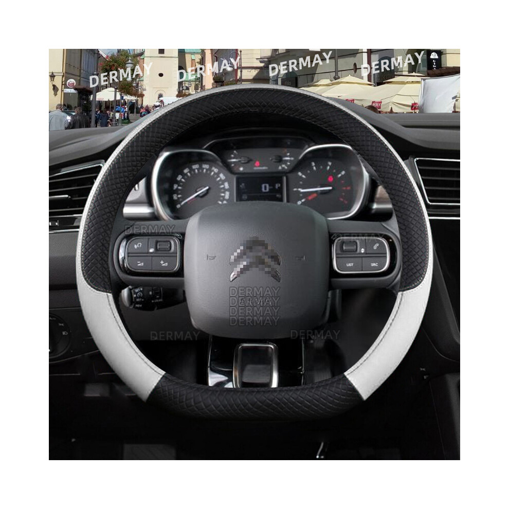 (D Shape ) For Citroen C3/C3 Picasso Aircross Lumiere Pluriel Ds3 Ds5 9Colors Car Steering Wheel White 9319708118582