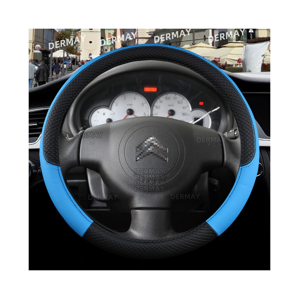 (O Shape ) For Citroen C3/C3 Picasso Aircross Lumiere Pluriel Ds3 Ds5 9Colors Car Steering Wheel Blue 9319708118636
