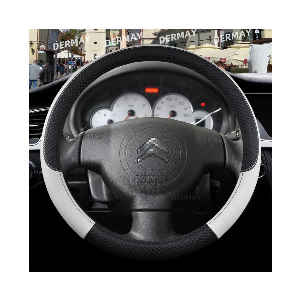 (O Shape ) For Citroen C3/C3 Picasso Aircross Lumiere Pluriel Ds3 Ds5 9Colors Car Steering Wheel White 9319708118681