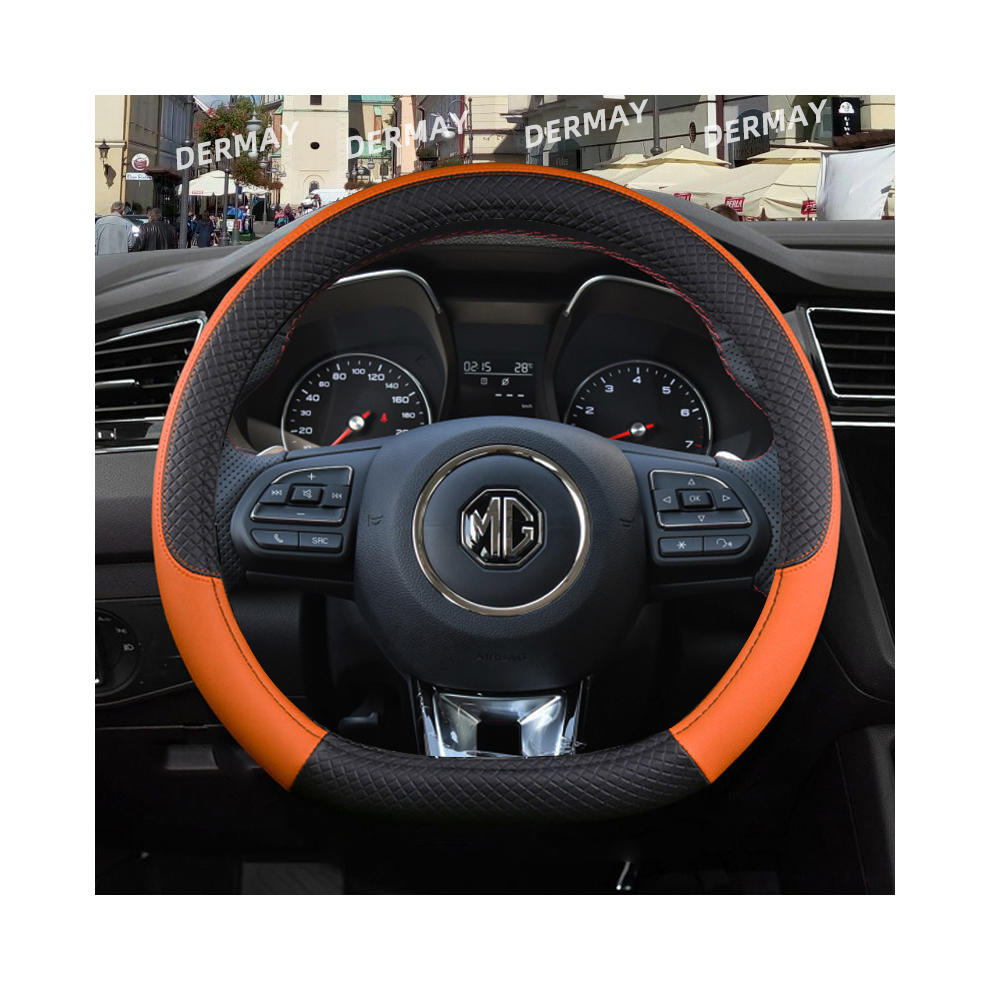 (D Shape )Mg Hs Zs Ev Mg3 3Sw Mg5 Mg6 Mg7 Zr Ehs Ezs Gt 9 Colors Car Steering Wheel Cover Orange 9319708119213