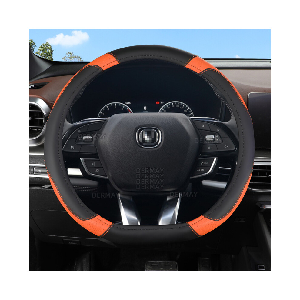 (B - ) For Changan Cs95 Cs85 Cs75 Cs55 Cs35 Cs15 Eado Cx70 Alsvin Car Steering Wheel Cover Microfiber Orange 9319708119954