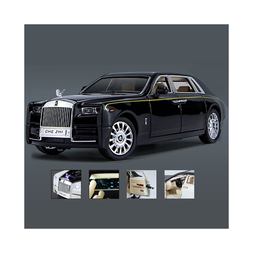 (Black) 1:24 Rolls Royce Phantom alloy car model diecasts and toy vehicles metal-image-OPC-PH7XMFH-NEW