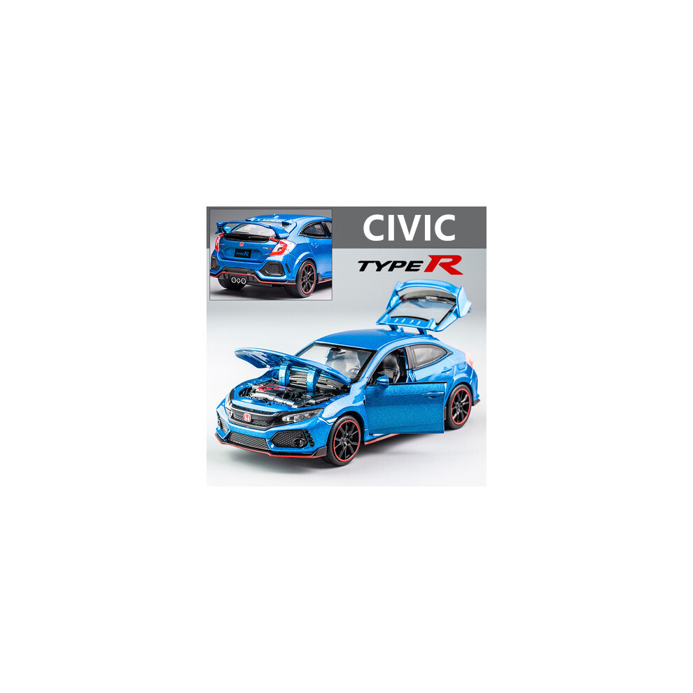 (Blue 1)1:32 HONDA CIVIC TYPE R alloy sports car models diecasts and toy vehicles metal-image-OPC-PH7XMHB-NEW
