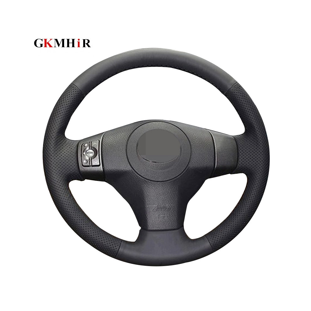 ( Thread)Diy Hand-Stitched Faux Leather Steering Wheel Cover For Toyota Yaris Vios Rav4 Yellow/Black 9319708122459