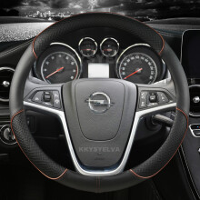 (Kaffee) PU-Leder-Lenkradbezug für Opel Mokka 2013–2016, Opel Insignia 2009–2013, Astra J 2010–2015