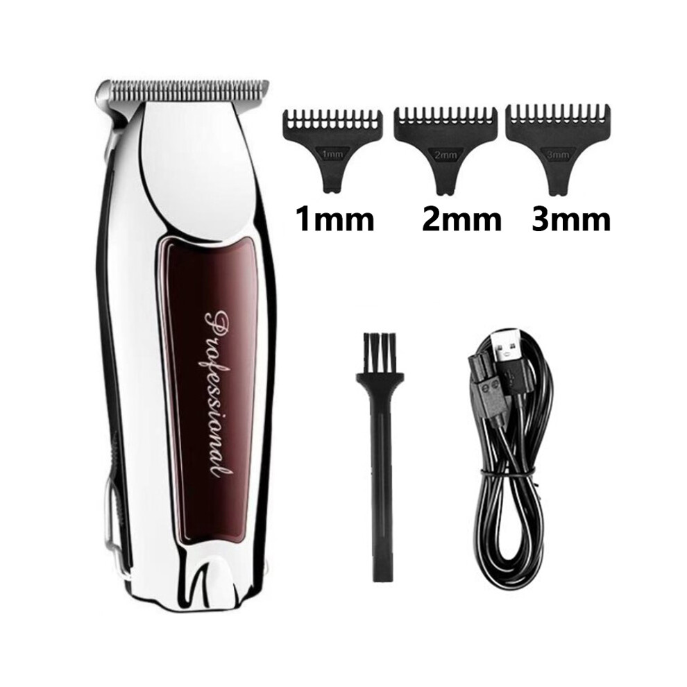 (3 Combs No Box) Rechargeable Cordless Hair Clipper for Men Professional Electric Hair Clipper