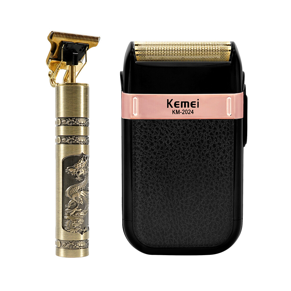 Gold (Package B)Professional Hair Clipper Clipper For Men Rechargeable Barber Cordless Hair Clipper