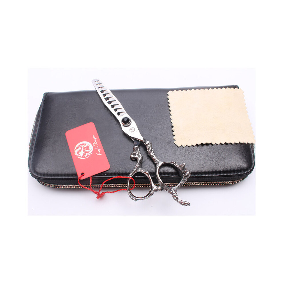 (Z9006 Hi T 6Y)Z9006 6" Japan 440C Purple Dragon Professional Sharp Edge Hair Scissors Hair Salon Cutting